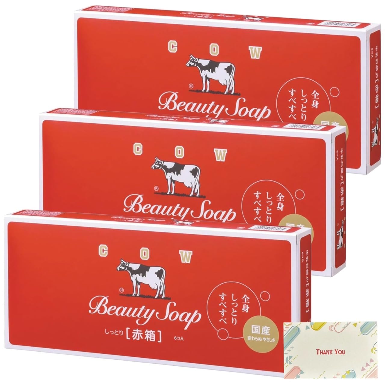 Kunutonn カウブランド 牛乳石鹸 赤箱 石鹸 85g × 6個入 + オ…