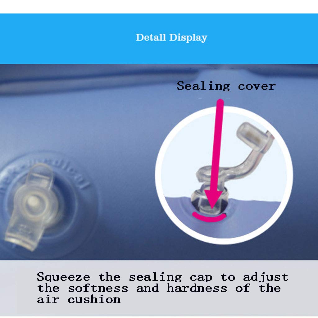 Cojín inflable de aire antiescaras, asiento ortopédico portátil para silla de ruedas de decúbito, asiento de aire para ciática, hemorroides, coxis, alivio del dolor de espalda para asiento de automóv