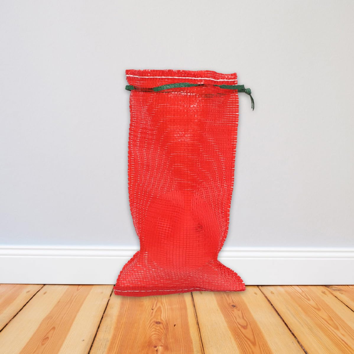 Healeved Bolsas Gran Capacidad 50 de Malla Roja Cordón Reutilizables Resistentes al Desgarro para Almacenamiento de Verduras y Mariscos para Uso en Almacenamiento