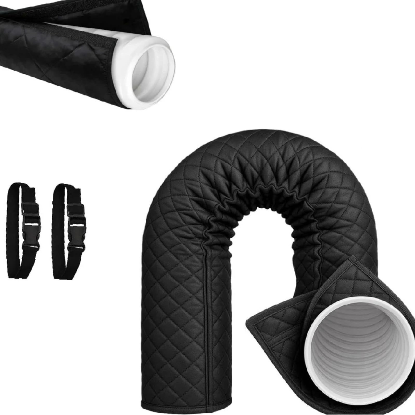 Funda aislante para tuberías de aire acondicionado portátil de 5 a 5,9 pulgadas