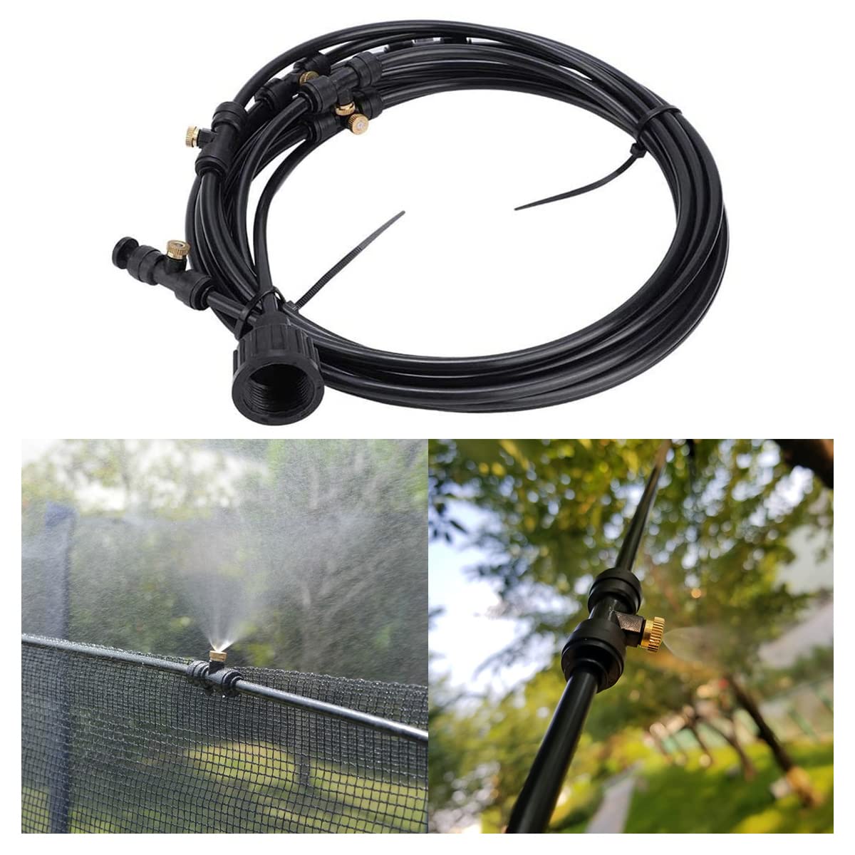 Lawn Irrigation Kits Outdoor Greenhouse Misting Cooling System for Garden Water Misters for Patio