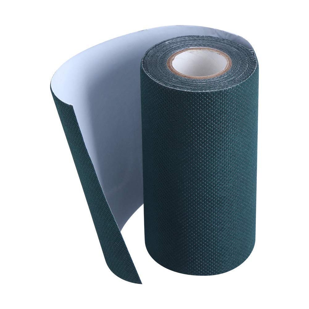 Gazon Artificiel Vert joignant Fixation Bande de Gazon Auto-adhésif Tapis de pelouse Couture 5mx15cm