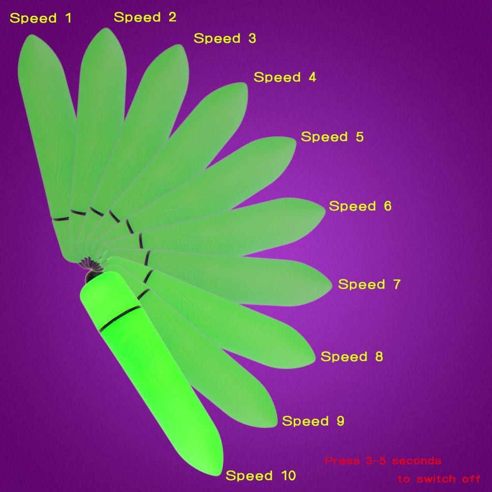 Vibrator, Oomph! Mini Bullet Shape Waterproof 10 Speed Vibration G-spot Massager Sex Toy for Women (Green)