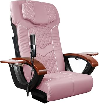 MAYAKOBA Universal Size Pedicure Chair Cushion Cover Set for Nail Salon Pedicure Spa Massage Chair, Universal Replacement Fit All Models, Pink