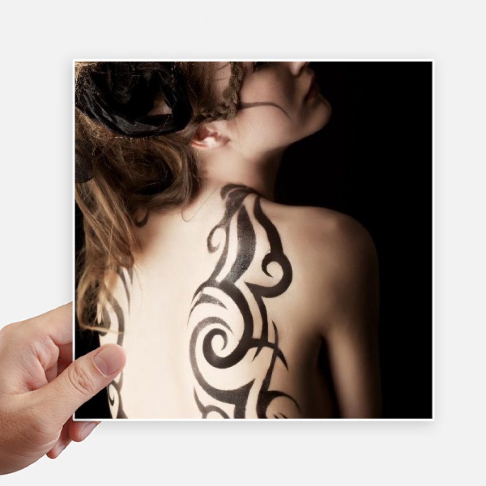Autocollant Tatouage Brunette pour personnaliser votre valise et ordinateur portable