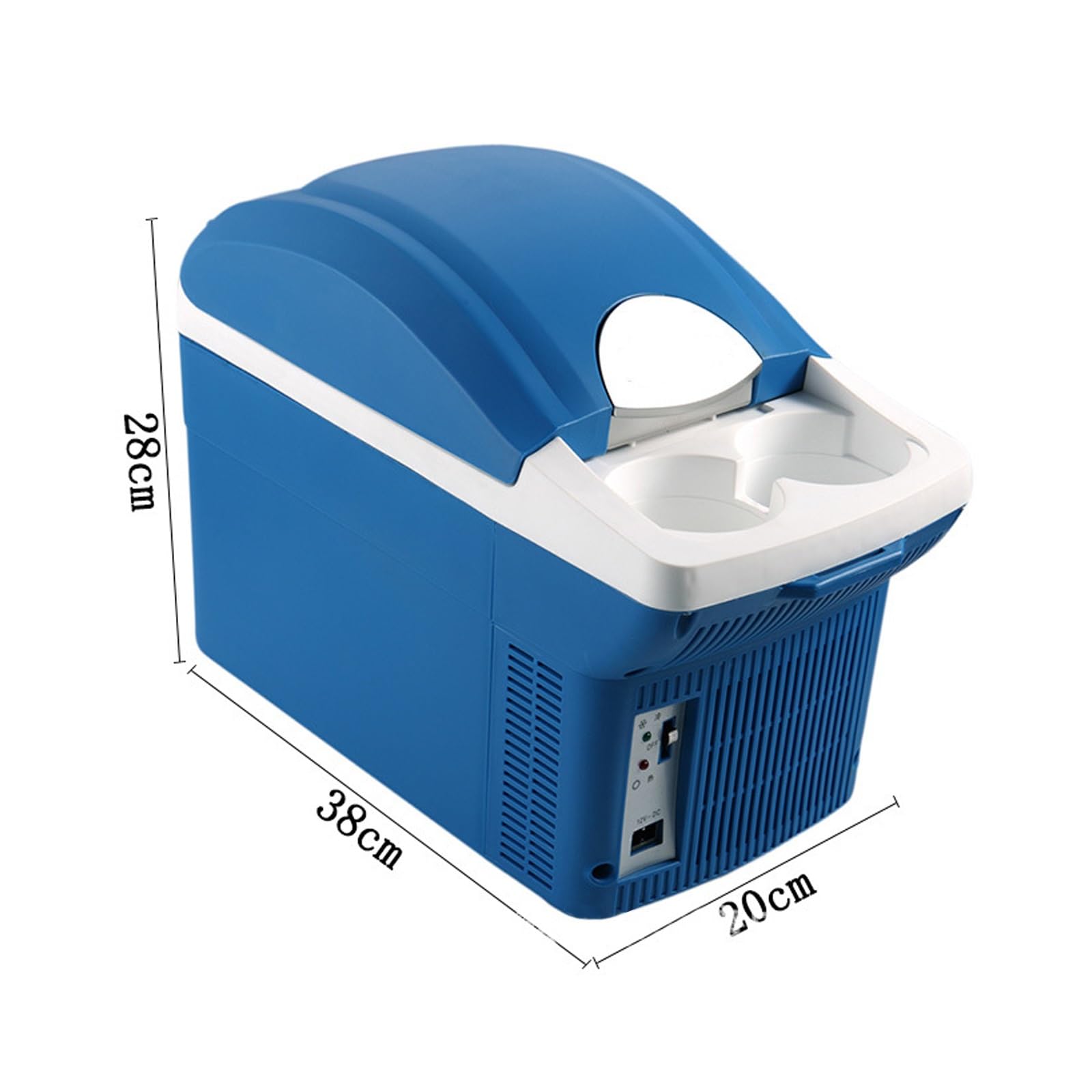 Frigo Portatile Auto 8L 12 Volt, Función De Refrigeración Y Calefacción | Riscaldamento Massimo 65°C, Frigorifero con Portabicchieri e Tracolla per Casa, Esterno, Camper