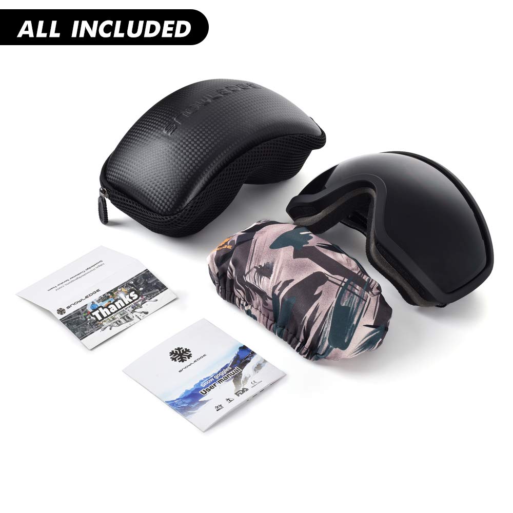Gafas Snowboard Infantiles Gafas De Esquí Y Snowboard Para Niños - Lentes Dobles Antiniebla, Protección UV400, Con Bolsa Gafas Esquí Niños