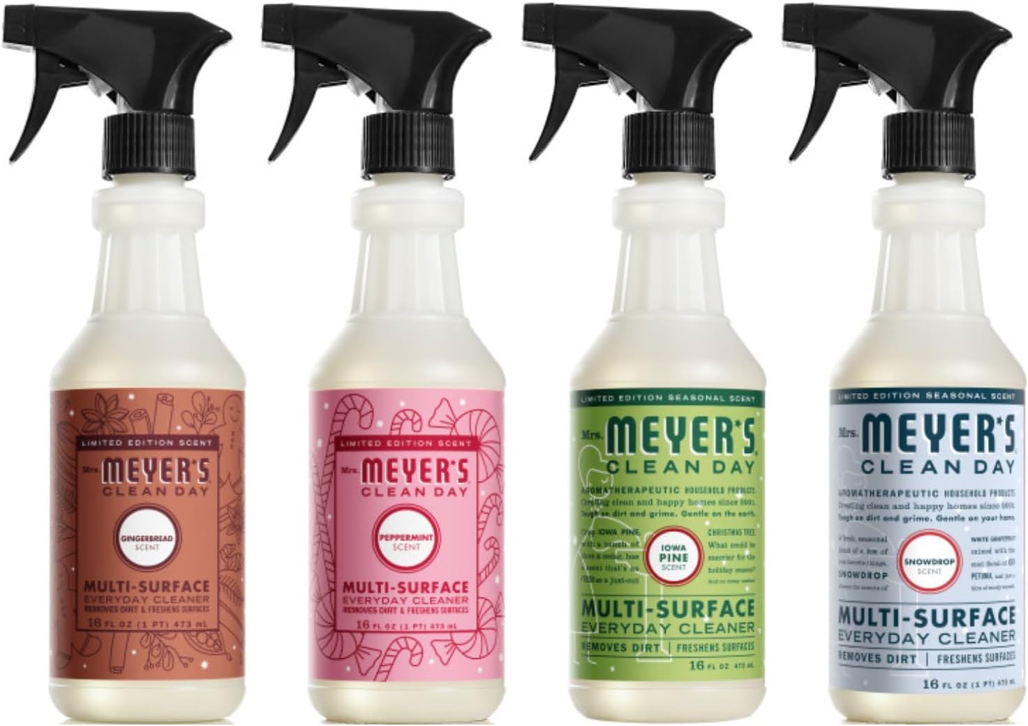 Amazon.com: MRS. MEYER'S CLEAN DAY Multi-Surface Cleaner 4 Pack Variety