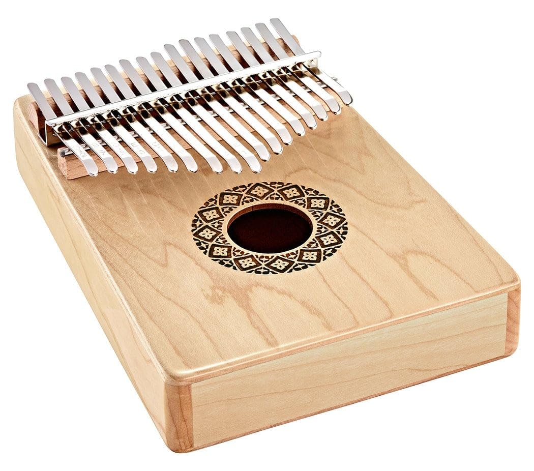 Sonic Energy Schallloch Kalimba – C-Dur, 17 Töne – Ahornholz – Für Meditation, Yoga, Percussion – Inkl. Zubehör (KL1709H)