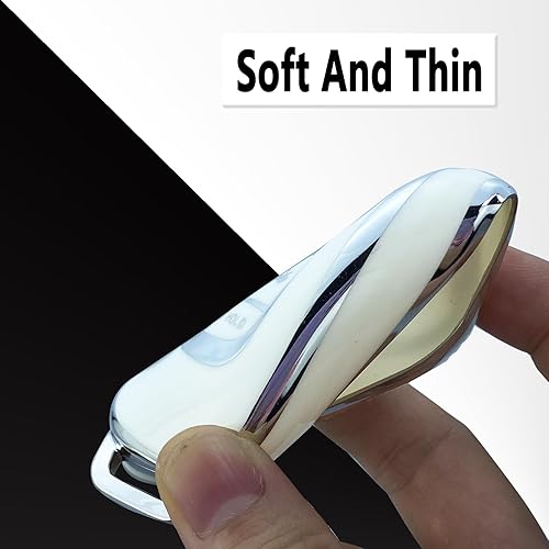 Miniatura 5 de Funda para llavero compatible con Honda Civic Accord CR-V HR-V Pilot 2022 2023, accesorios para llaves, Blanco