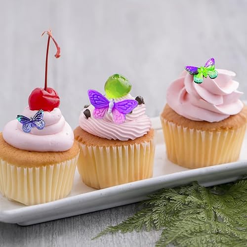 Miniatura 9 de lyfLux 5 moldes de silicona para fondant, moldes de letras y números y moldes de mariposa para fondant de chocolate, postres para hornear postres y