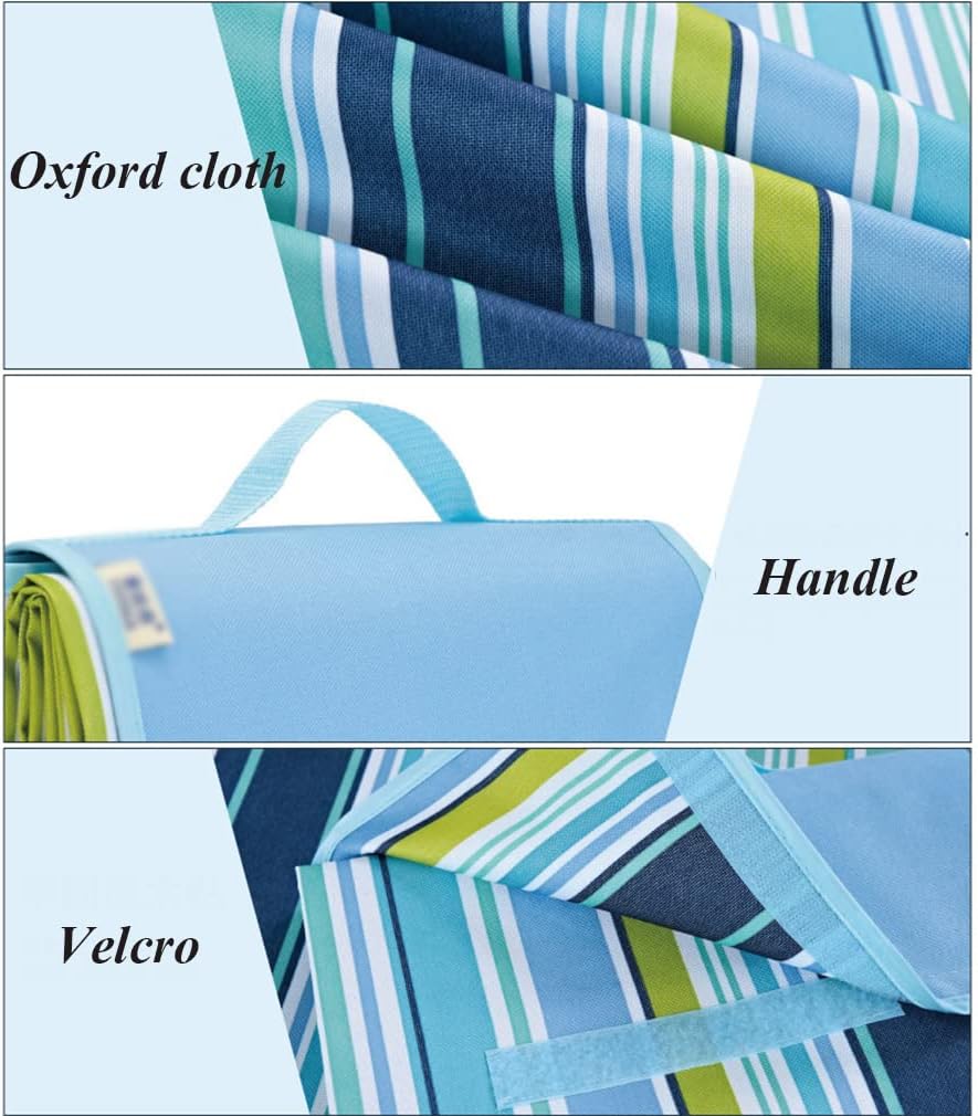 Picnic Blanket ，Outdoor Blanket，Multi-purpose padPicnic Blanket Rug with Carrying Handle 57*31in/57*70in/57*78in Waterproof Picnic Mat Camping Mat Folding Beach Blanket Sandproof machine washable Trav