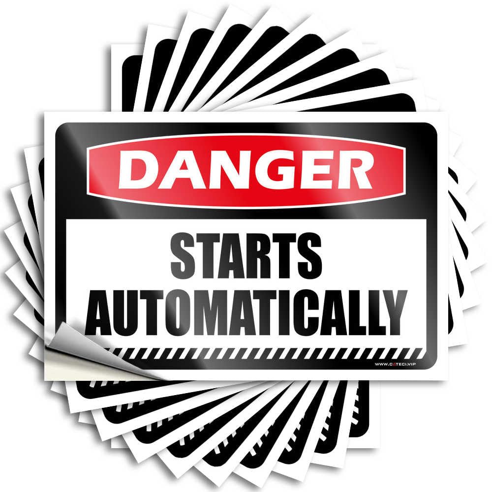 Danger Starts Automatically Teenage Room Decor Motivational - Tattoos Bumper Waterproof Decal(12X18CM)