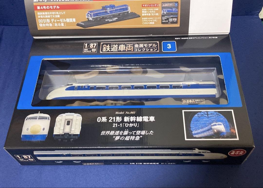 ⭐︎鉄道車両金属モデルコレクション　3号　0系21形　新幹線 鉄道車両 金属モデルコレクション 3号 [分冊百科] (モデル付