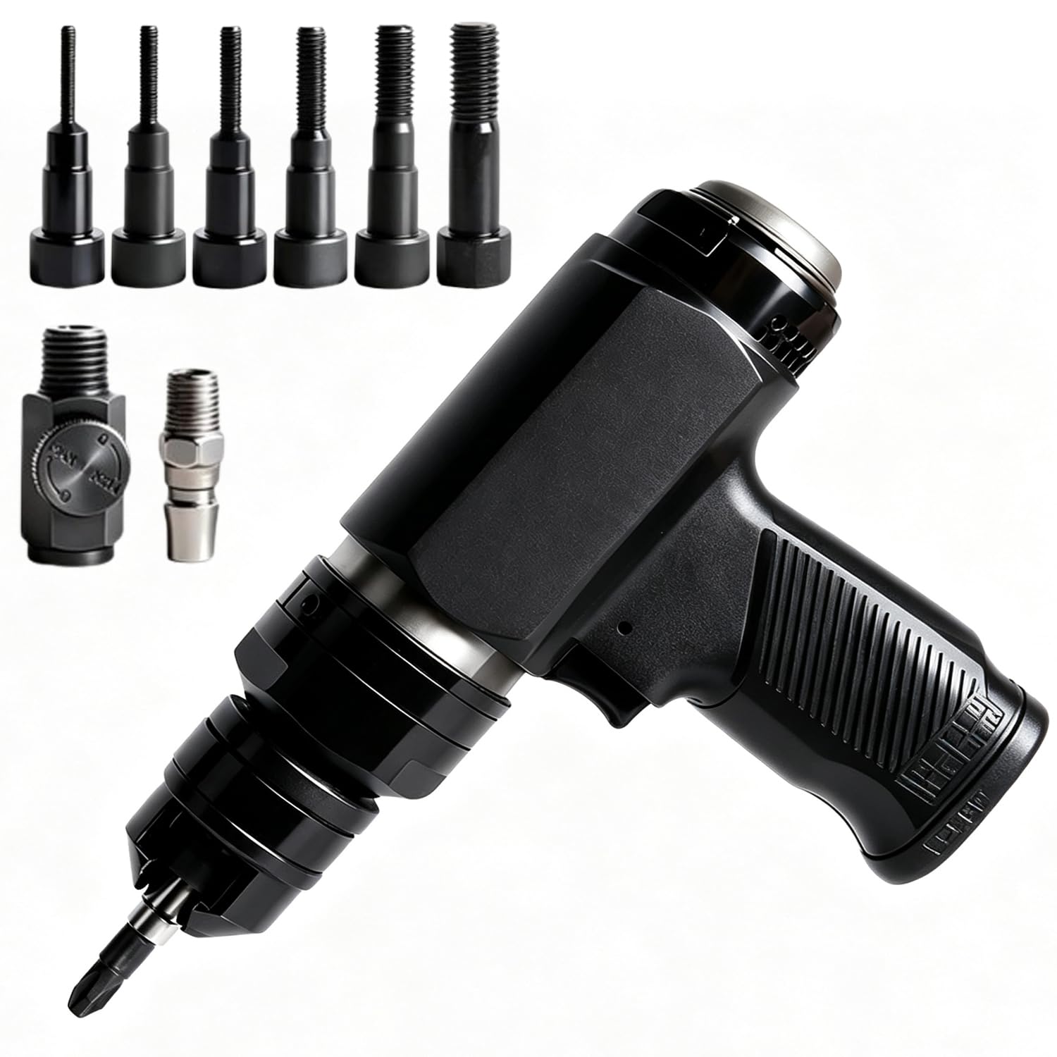 Estrattore per Perni di Centraggio, Estrattore per Perni Completamente Automatico A 8 Barre, Forza Dimpatto 70 kg, con Valvola A velocità Variabile E Testa di Estrazione Perni M4-m12