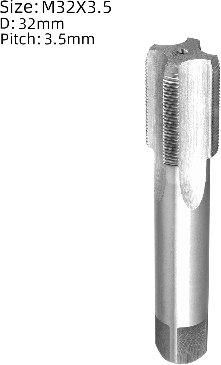 Burkit M32 X 3.5 Tap and Die Set, M32 x 3.5 Machine Thread Tap and Round Die Right Hand