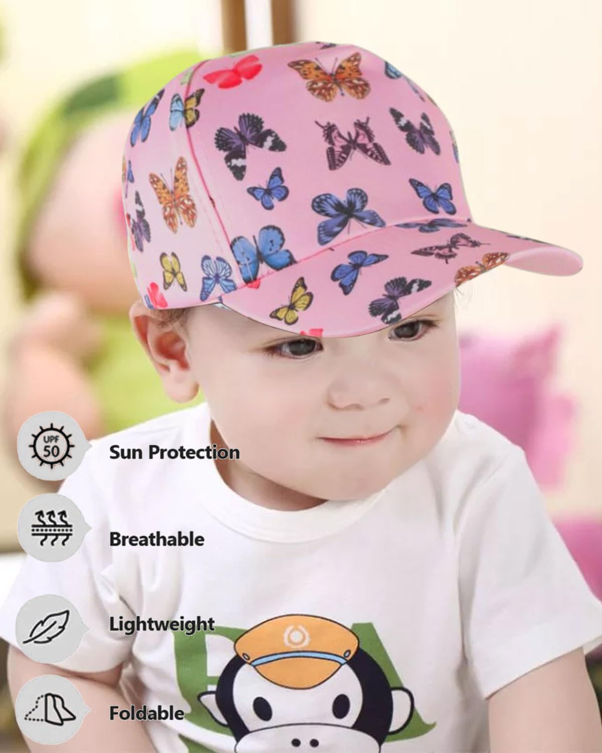 gorra niño，gorra niña， kids baseball cap ，Mini Cap -visera niña， Gorra Pack Mini Unisex niños，gorra niño 3 años，gorro niños 2 años