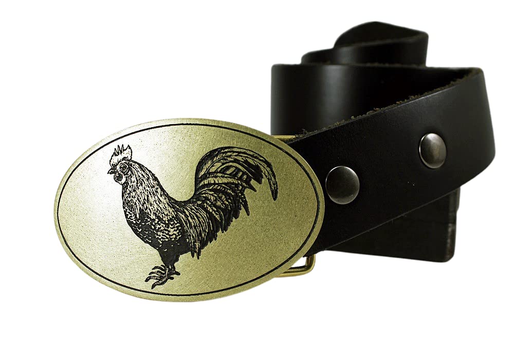 rooster belt buckle