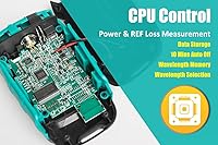 Vista 6 de Pro'sKit Tool Solutions MT-7617 Mini Palm 2 en 1 Medidor de potencia óptica de fibra óptica Medidor de potencia compacto Soporte de 10 longitudes