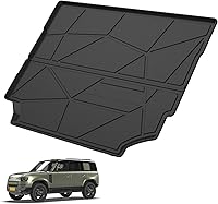 Vista 13 de Revestimiento de carga para Sienna 2019 – Negro TPO para todo tipo de clima, bandeja de carga trasera, impermeable, protector de alfombrilla