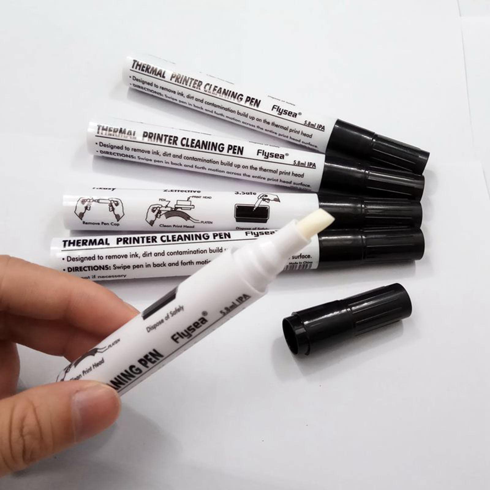 Sharplace 2x 5x Stylo de de Tête D'impression D'entretien Stylo Stérilisant à L'alcool pour Zebra pour