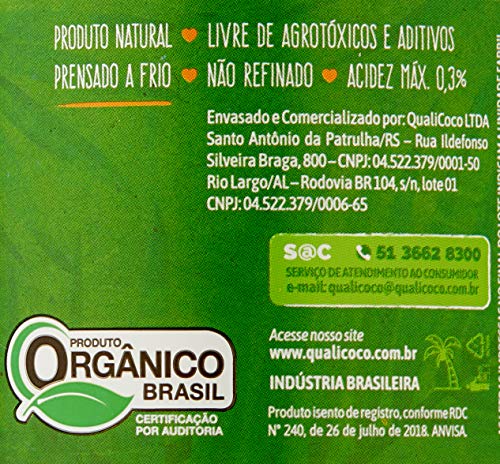 Qualicoco Oleo Coco Ev 200Ml Orgânico