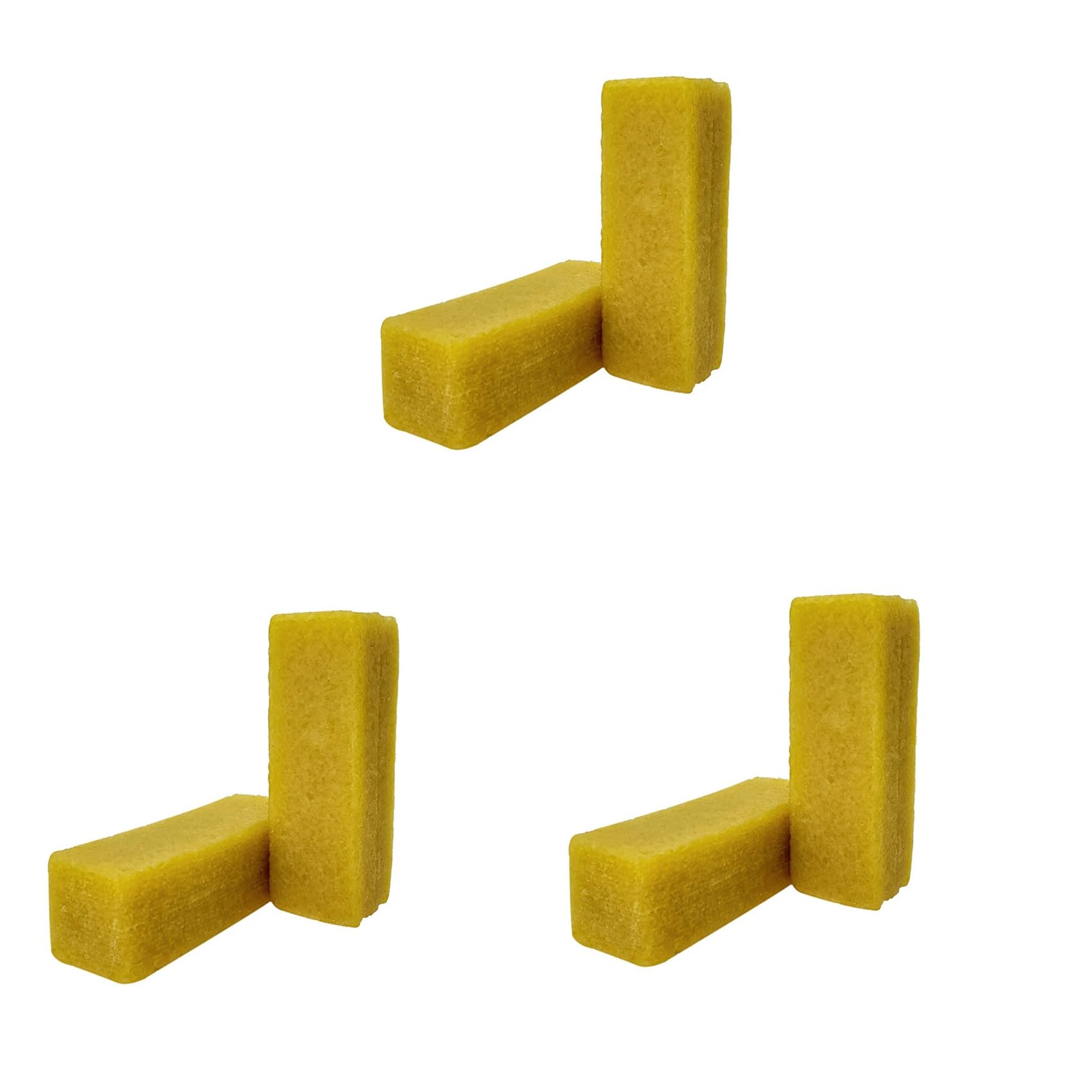 Jnchdghwa Yellow 6X Abrasive Cleaning Stick Sanding Belt Band Drum Cleaner Sandpaper Cleaning Eraser 35X35x105mm