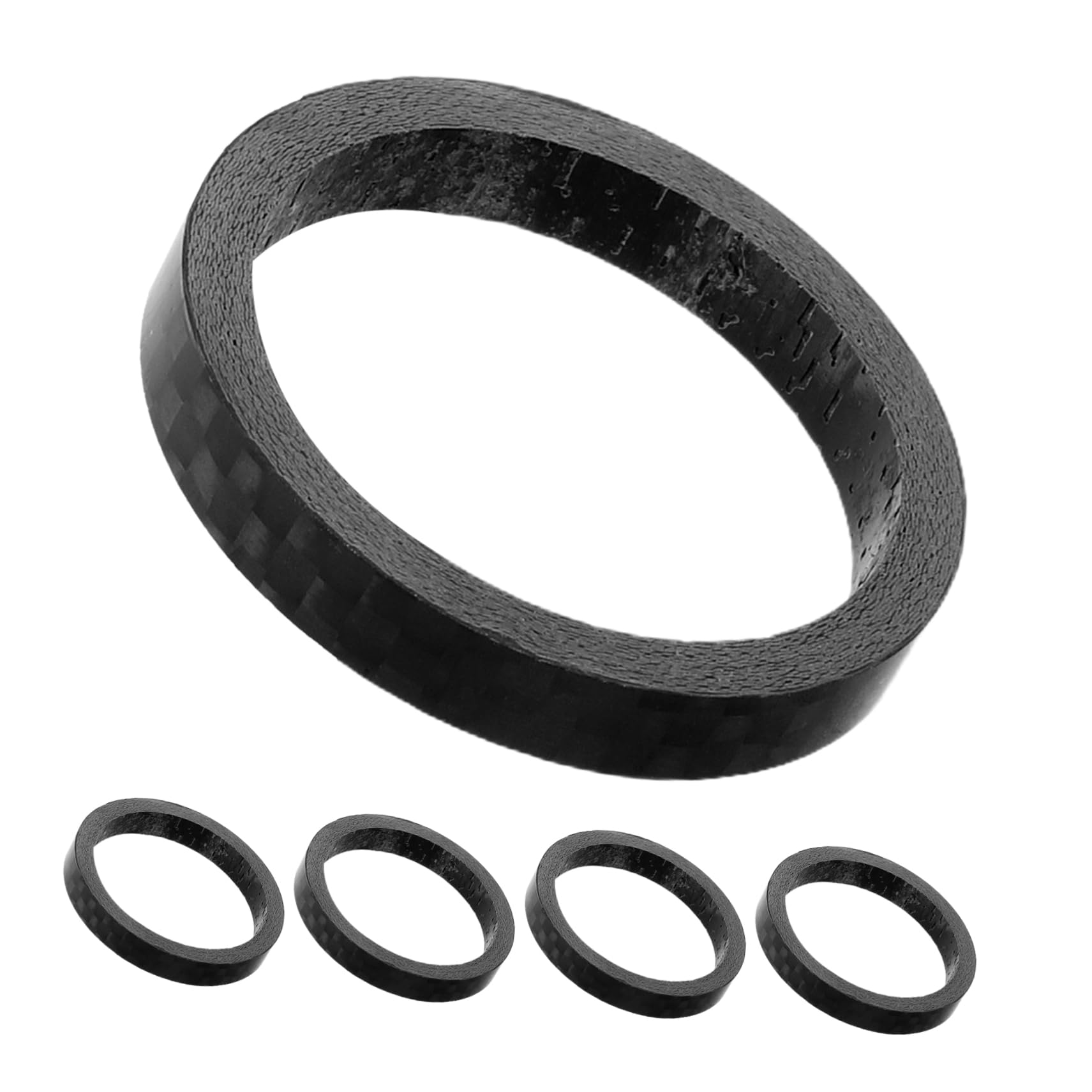 ifundom Bike Carbon Fiber Spacer Headset Spacer Set High Strength Lightweight Wide Compatibility