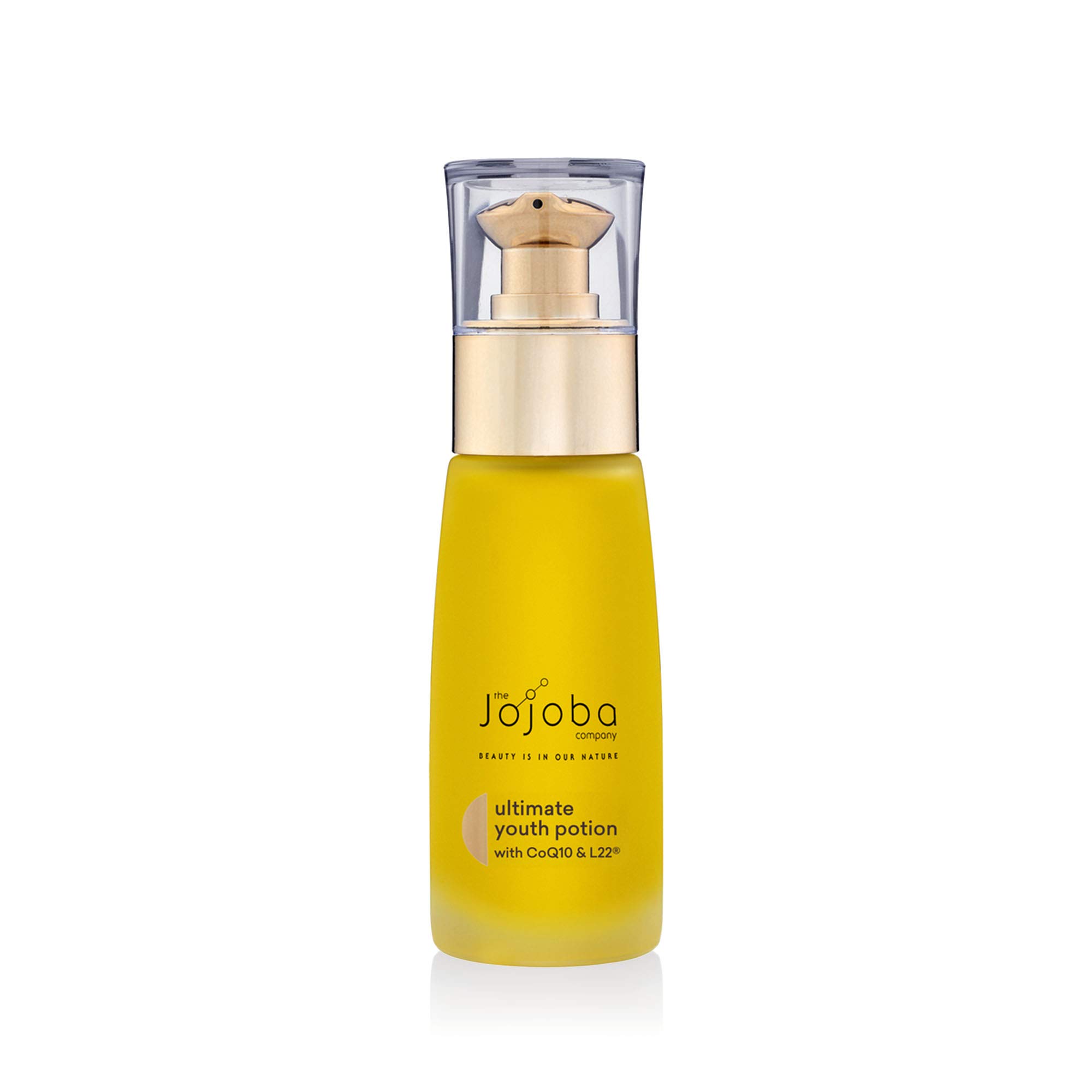 The Jojoba Company Ultimate Youth Potion, Maintains Youthful Glow, Improves Skin Elasticity & Firmness, Enriched w/Patented L22 Formula - Restores Skin Lipid Profile of a Healthy 22 Year Old, 50ml