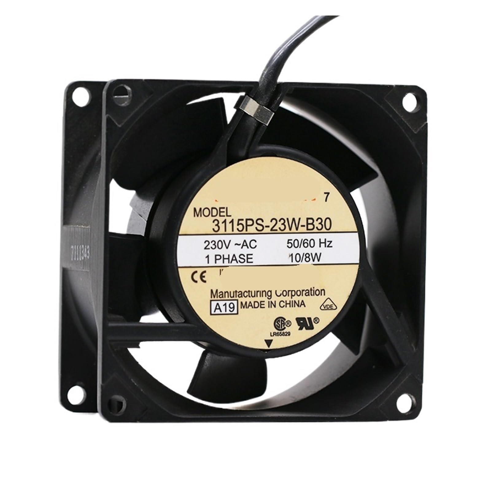 YMUGUEGH 80mm 8cm AC Fan 3115PS-23W-B30 8038 230V Cooling Fan