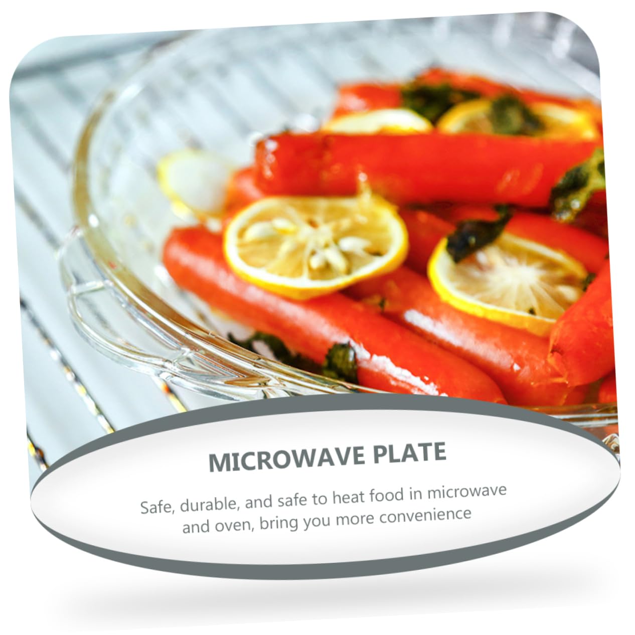 Piatto in Vetro Borosilicato Bianco per Forno e Microonde | Resistenza alle Alte Temperature, Conduzione Uniforme del Calore, Teglia per Cottura e Servizio