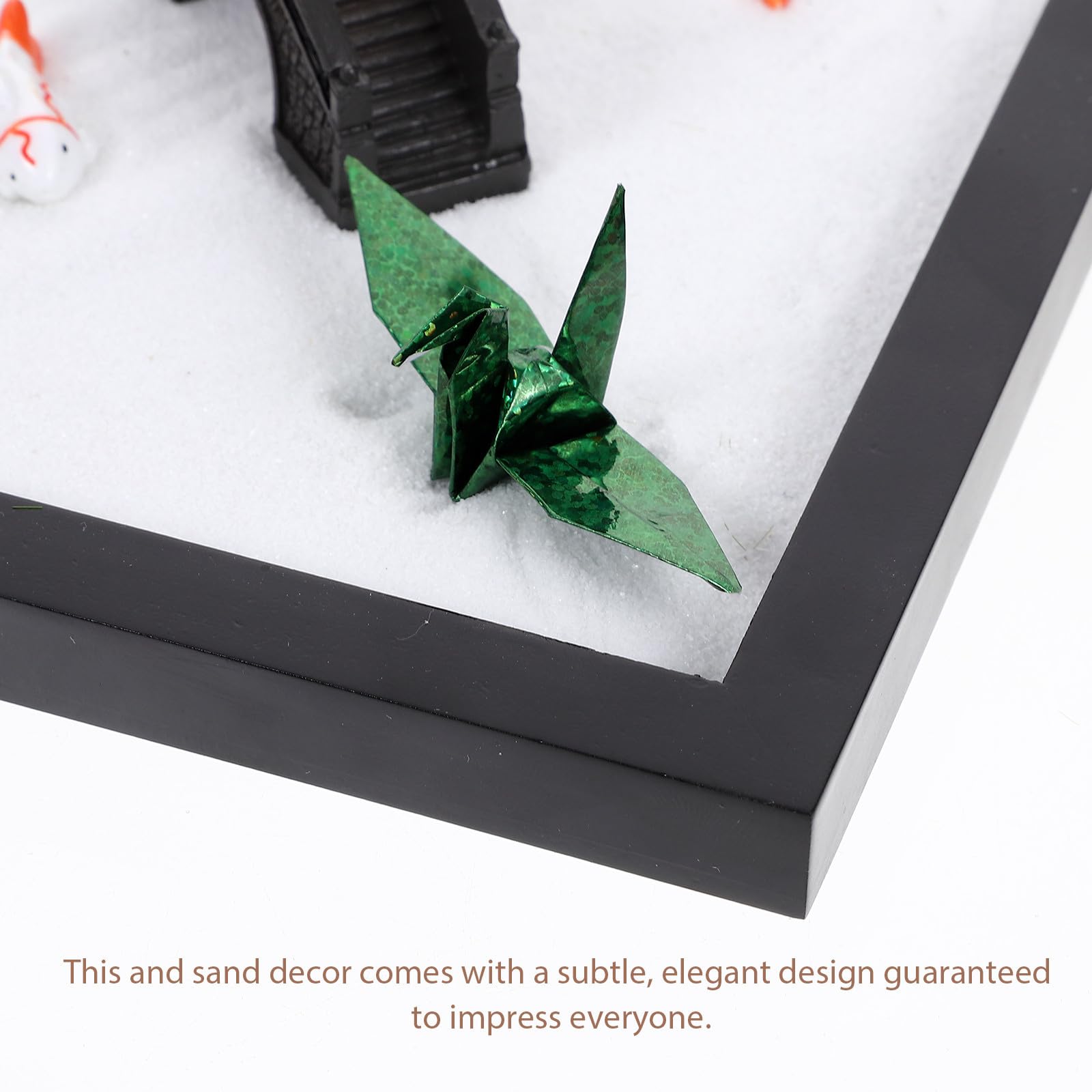 Paisaje en Miniatura de Jardín Zen de Madera para Escritorio
