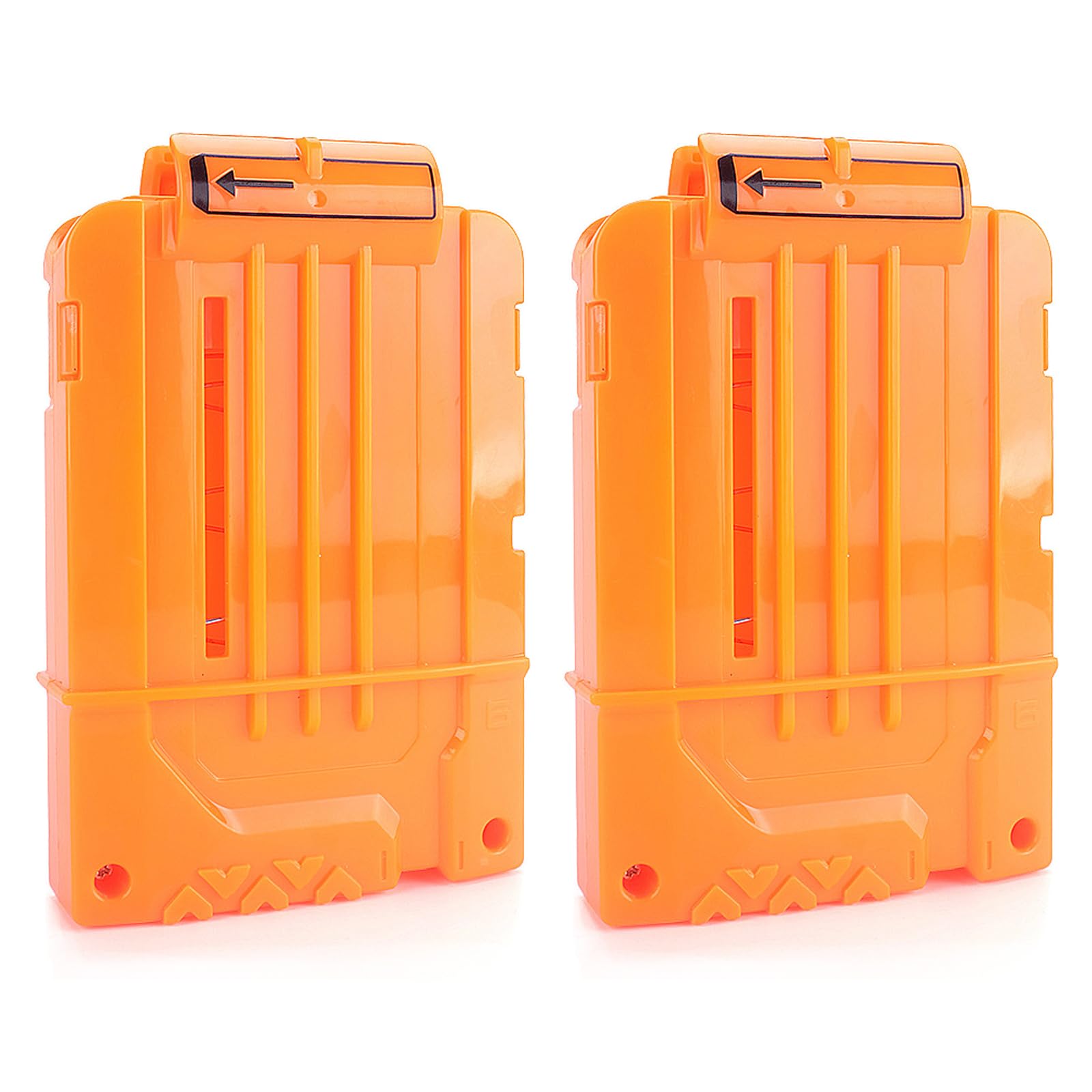 TiGog 2 Pcs Clip Magazines for Nerf N Strike 6-Dart Clips Magazine