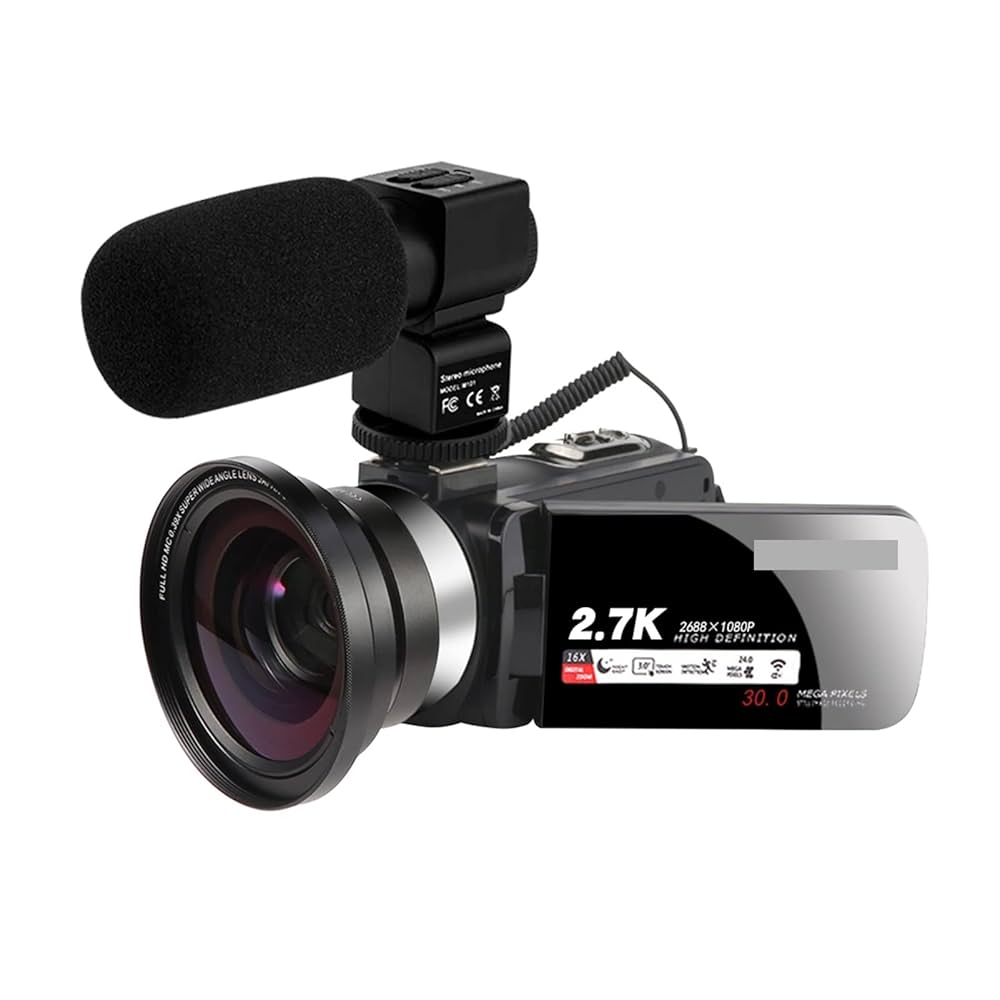 Amazon | ビデオカメラ ビデオカメラ 4k 2.7kビデオカメラ