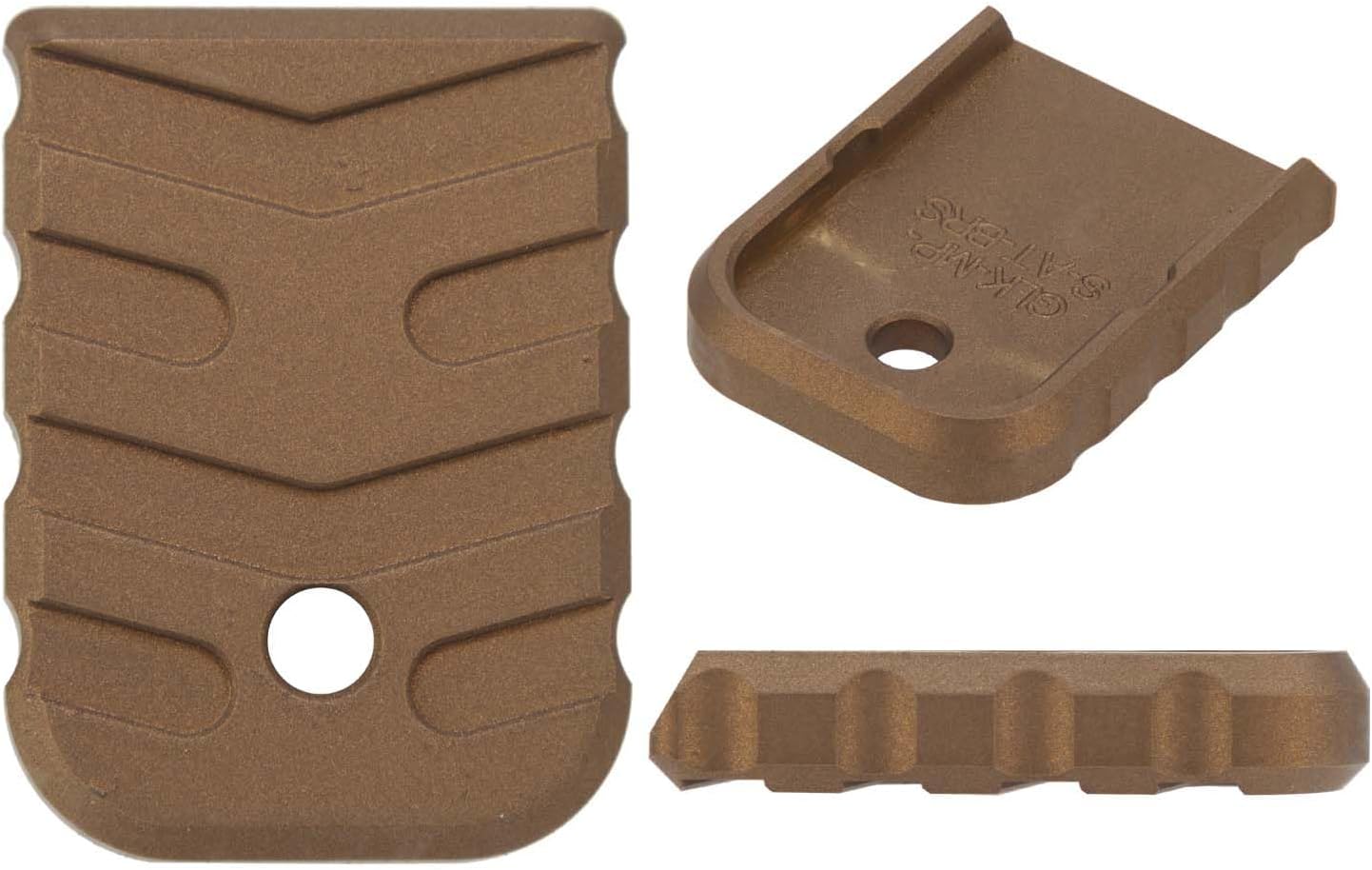 NDZ Performance Magazine Floor Plate for Glock Gen 1-4 9mm – Heavyweight Brass, Aspis Cut Design – Fits G17 G19 G19X G22 G23 G34 G45 – Multiple Cerakote Finishes Available