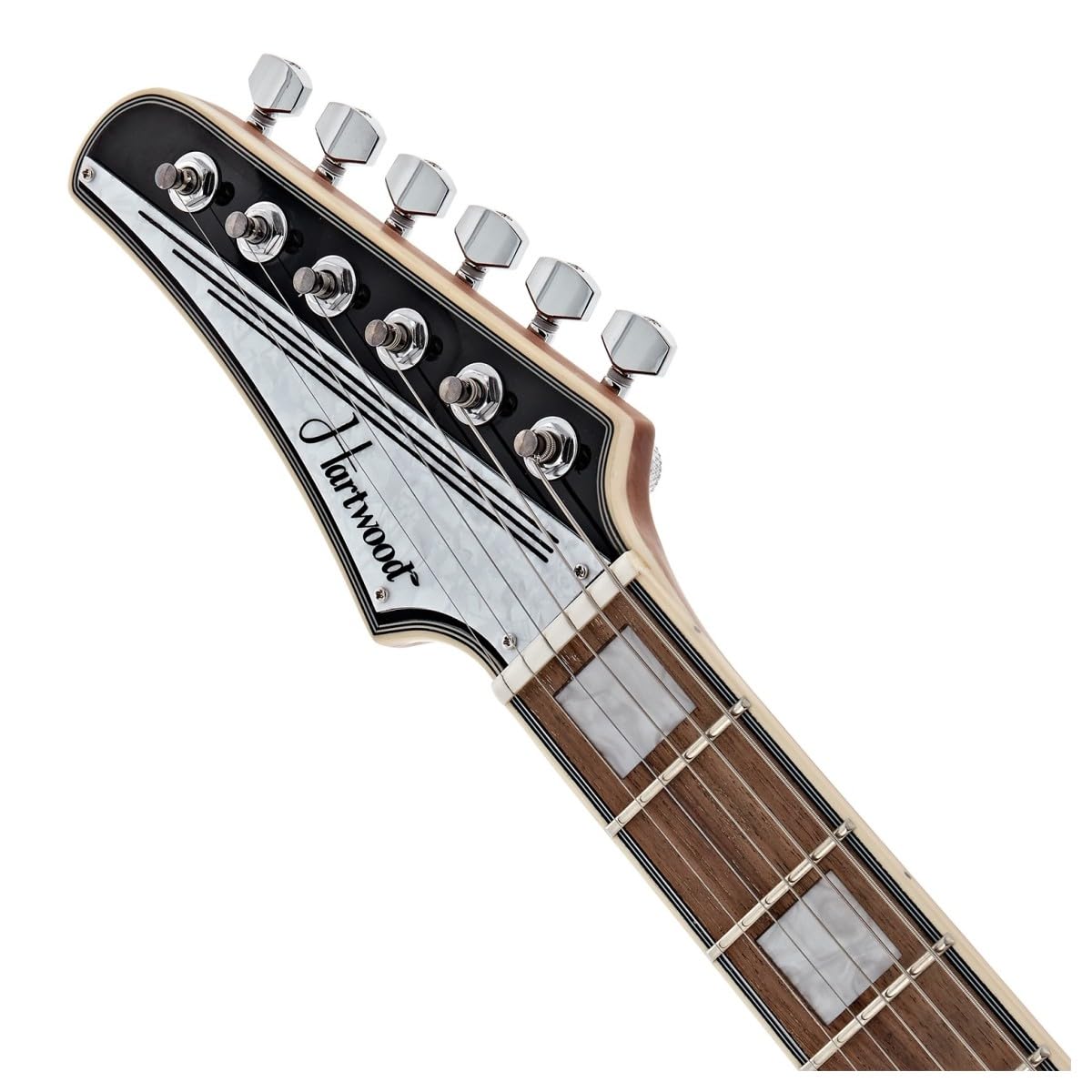 Hartwood Caricatore di chitarra elettrica per mancini, Jet Nero | Humbucker con Push-Pull per Varietà Tonale, Manico Acero Tostato con Finitura Satinata, Mancina, Jet Black