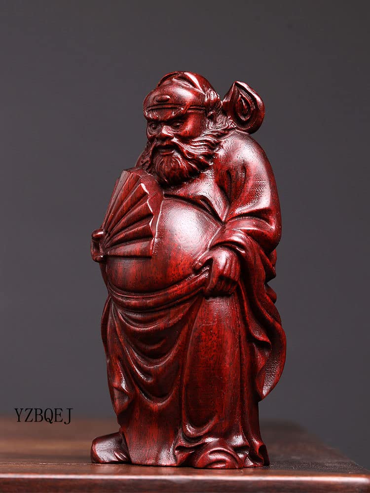 Amazon｜木彫り 仏像 鍾馗様【鍾馗さん】12.6cm 高級天然紫檀木 疫病 