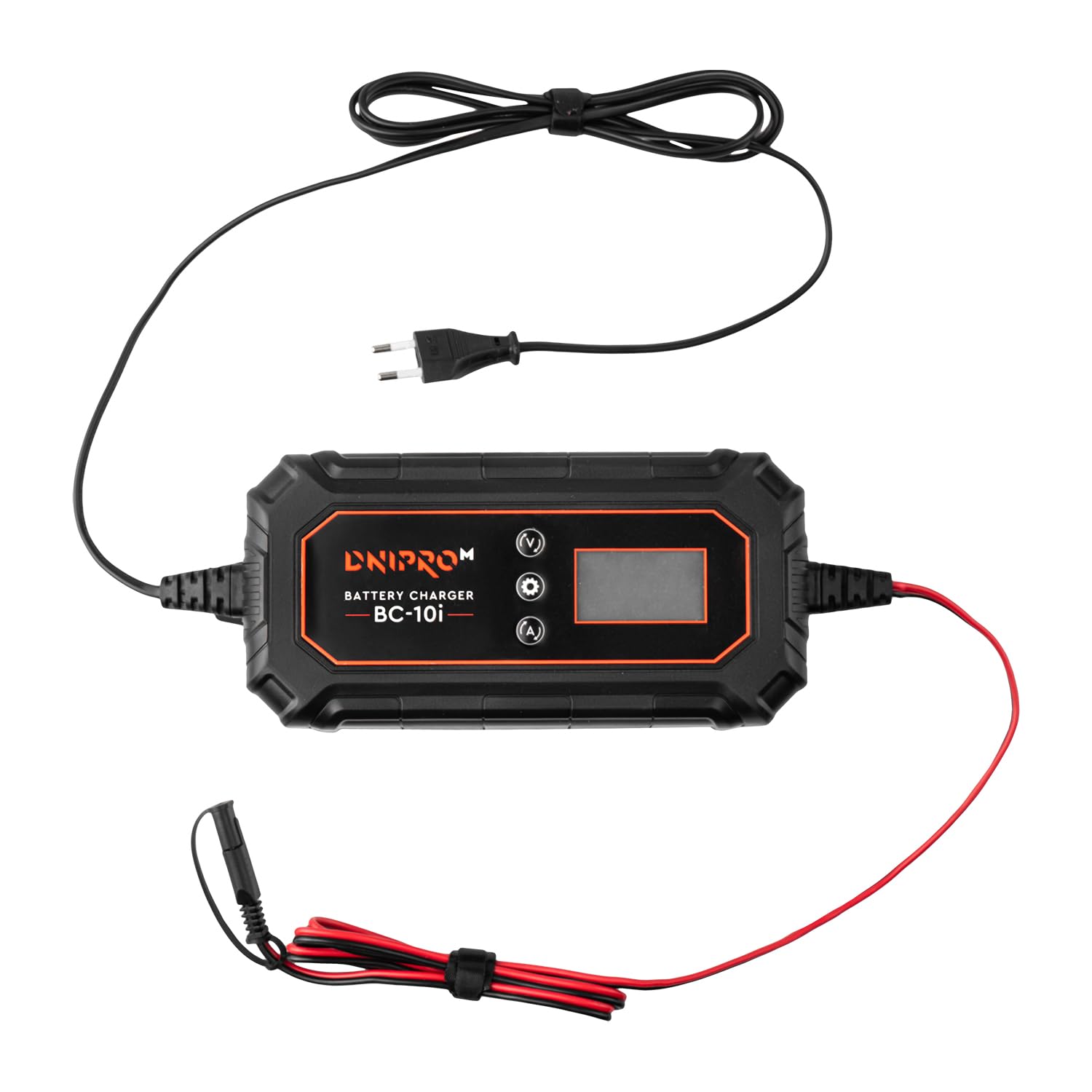 Dnipro-M Caricabatterie Auto Professionale BC-10i 6V/12V/24V | 10A | 9 Modalità | Per Litio, AGM, Gel e Piombo-Acido