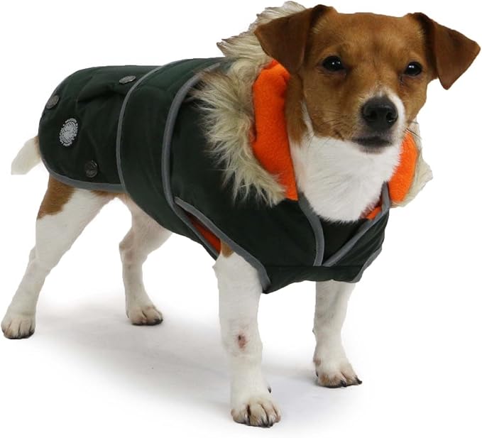 Ancol Muddy Paws Green Parka Dog Coat M ( 40 cm x 5468 cm) Amazon.co