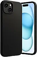 Capa para iPhone 15 Capinha [Ultra Slim] com [Proteção de Camera], Case Anti Impacto e Resistente, Anti Riscos, Leve, Aveludada e Design Elegante (Preto)