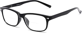Retro Square Bifocal Reading Glasses in Black by Readers.com | The Williamsburg | +2.75