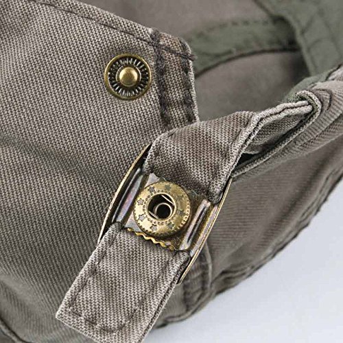 Men's Newsboy Hat Cotton Beret Flat Cap Ivy Gatsby Hunting Hats Army Green #TOP3