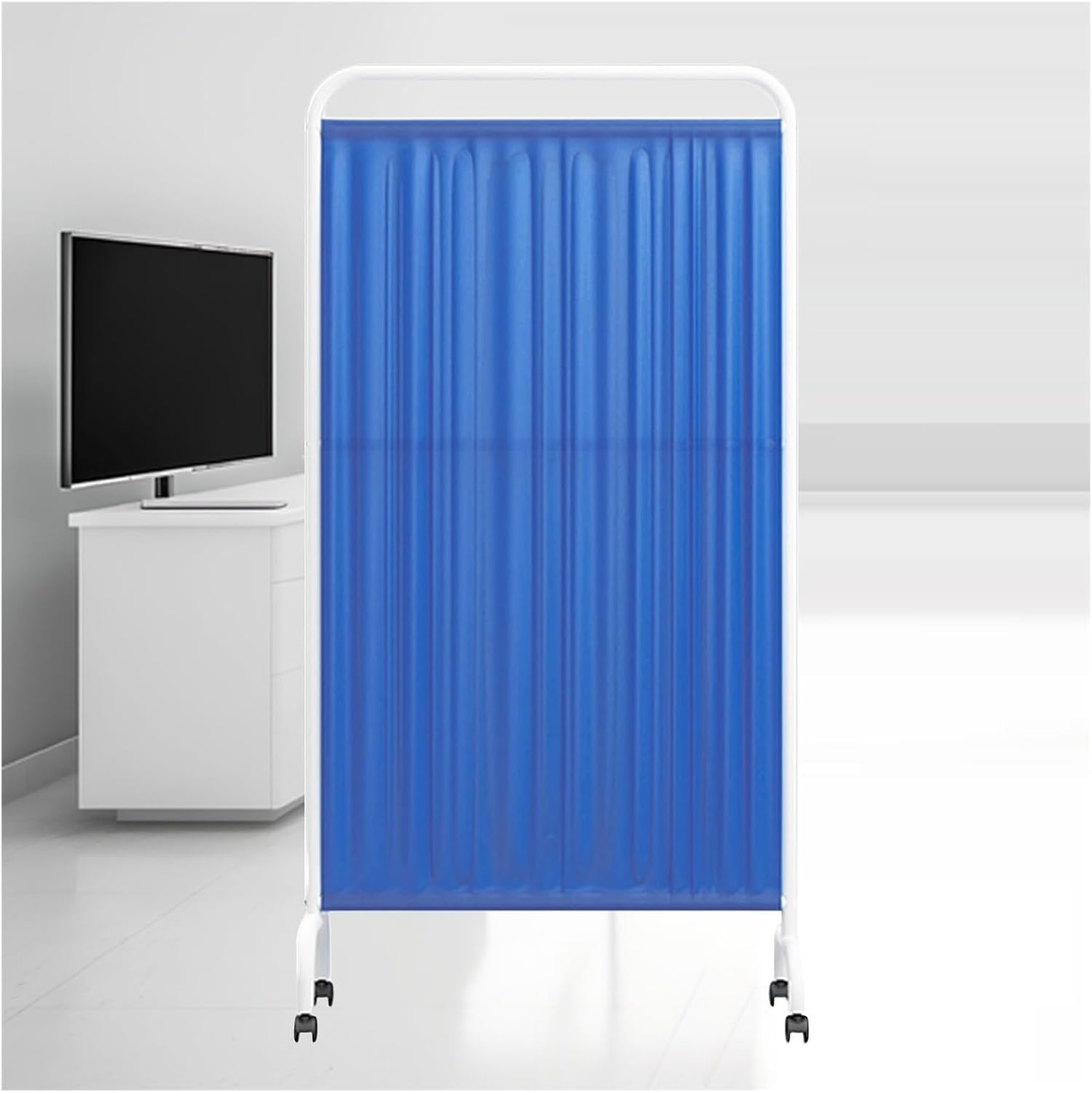 自立型プライバシースクリーン、ユニバーサルホイール付きルームディバイダー、DIYスタンディングドアパーティション、教室や病院のプライ