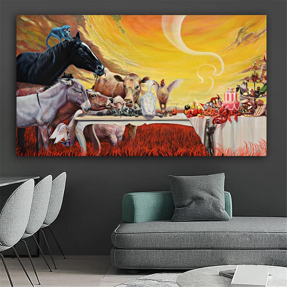 RICUVED Diamond Painting Kit Mucca Con Diamanti Rotondi - Quadro Fai Da Te 30x40cm Per Adulti E Ragazzi - 2