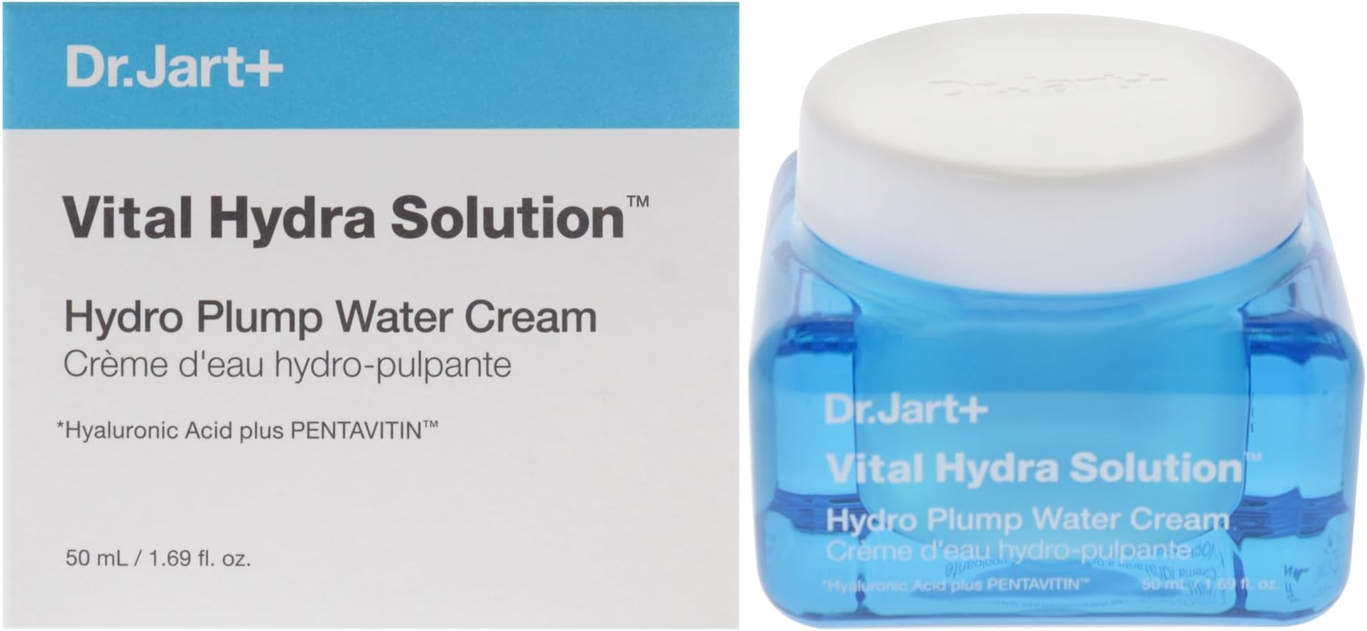 Dr.Jart+ Vital Hydra Solution Water Cream Glow Hydrating Korean Face Moisturizer with Hyaluronic Acid for Glass Skin| Korean Skin Care, 1.69 Fl Oz