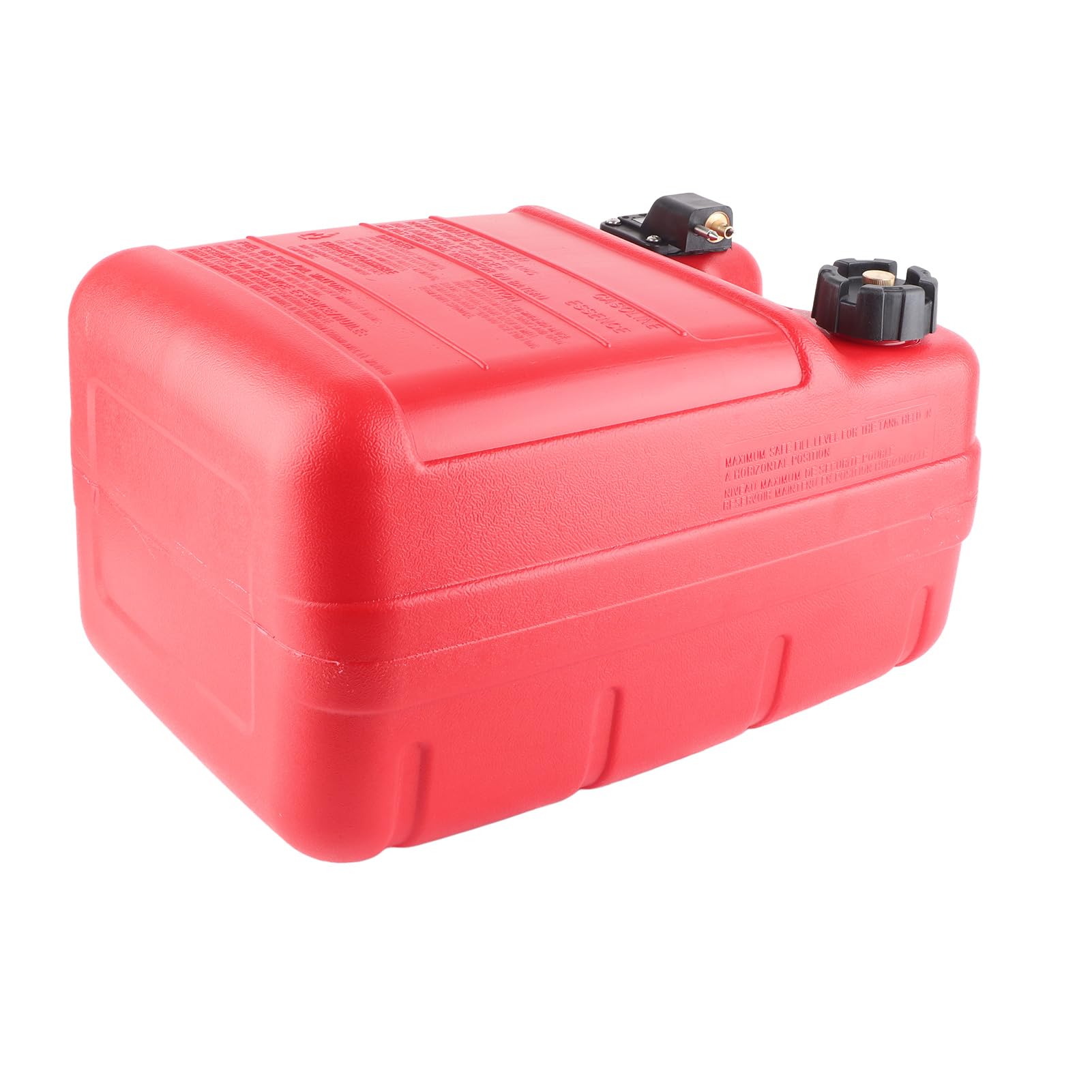 Serbatoio Carburante Marino Portatile in Plastica 24L Rosso per Fuoribordo con Design di Scarico e Filtro