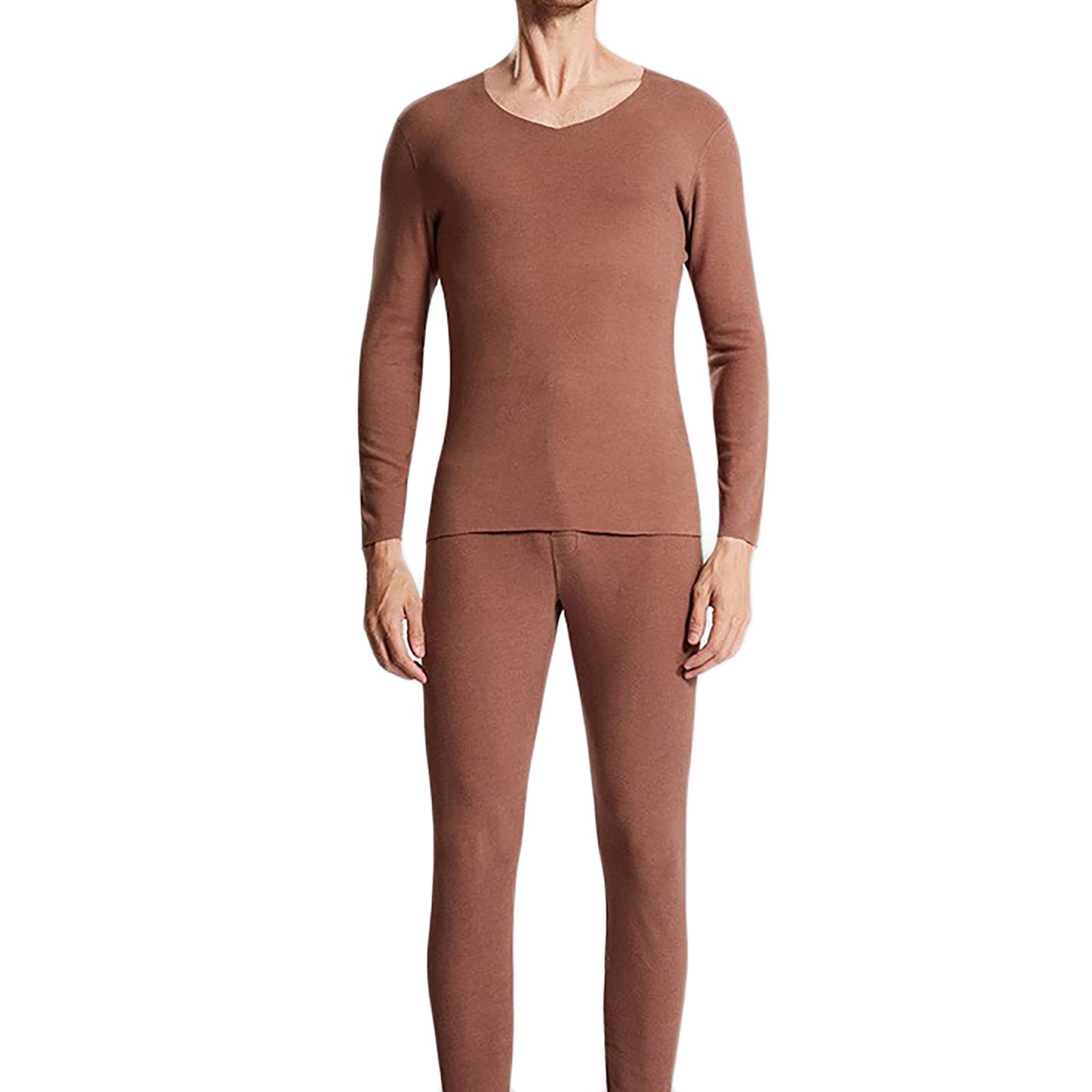G&F Hombres Ropa Interior Térmica Capa Base Manga Larga Calzoncillos Largos Pantalones Legging Respirable Invierno