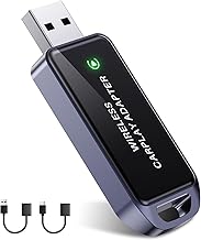 Wireless CarPlay Adapter for iPhone, Instant Auto-Connect Bluetooth Apple CarPlay Adapter, Zero Delay, Plug & Play, Stable Bluetooth & Compact Design, 2016+ Car Compatible