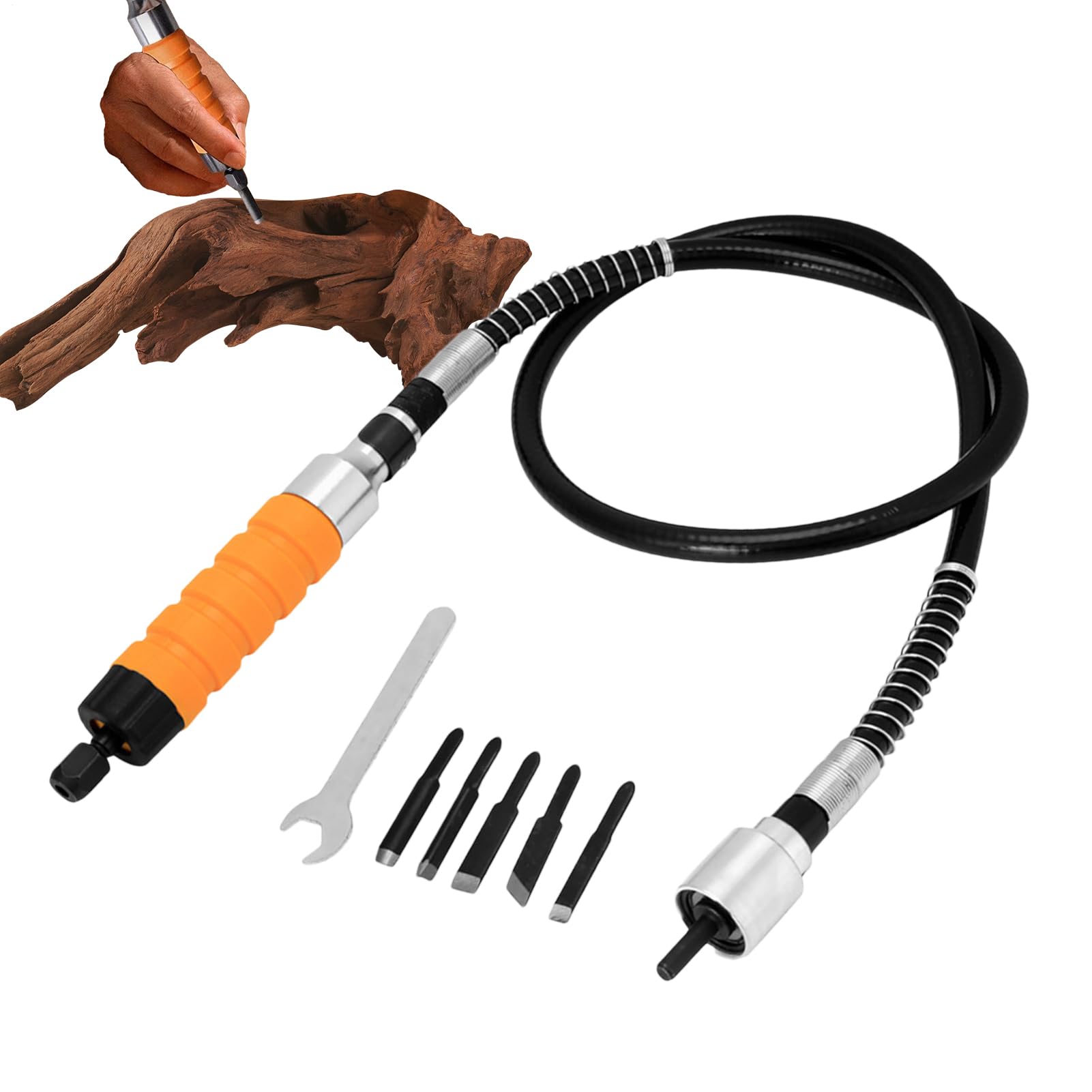 Kit De Tallado De Madera | Herramientas De Tallado Para Carpintería | Juego De Gubias Eléctricas Para Lijado Detalle Creación De Muebles Joyería Laboratorios Domésticos Al Aire Libre Principiantes