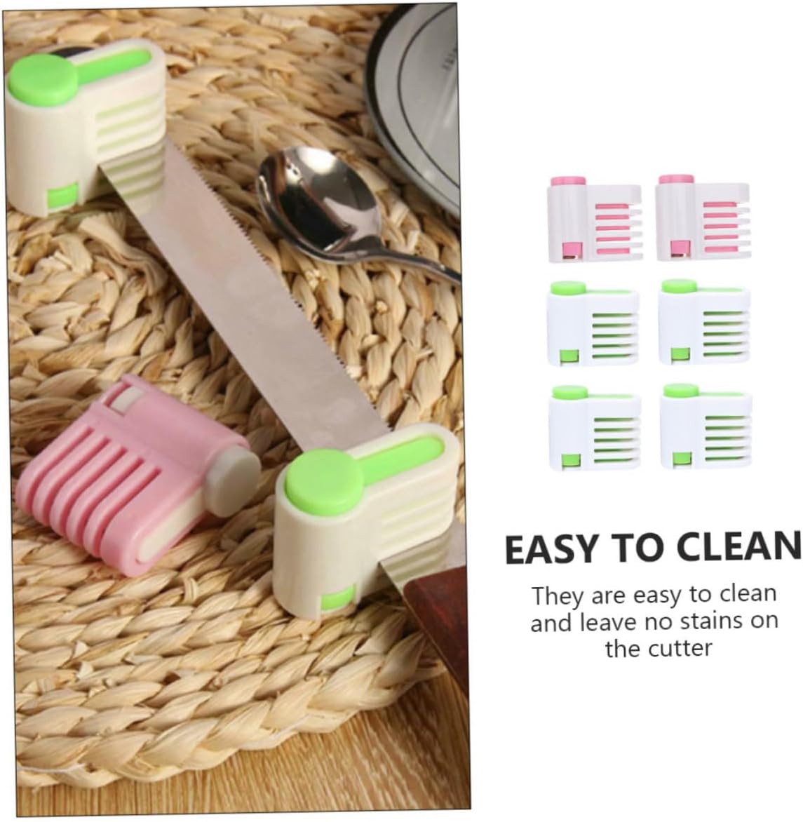 Cake Cutting Tool Set 6pcs Plastic 5 Layer Slicer for Bread Toast